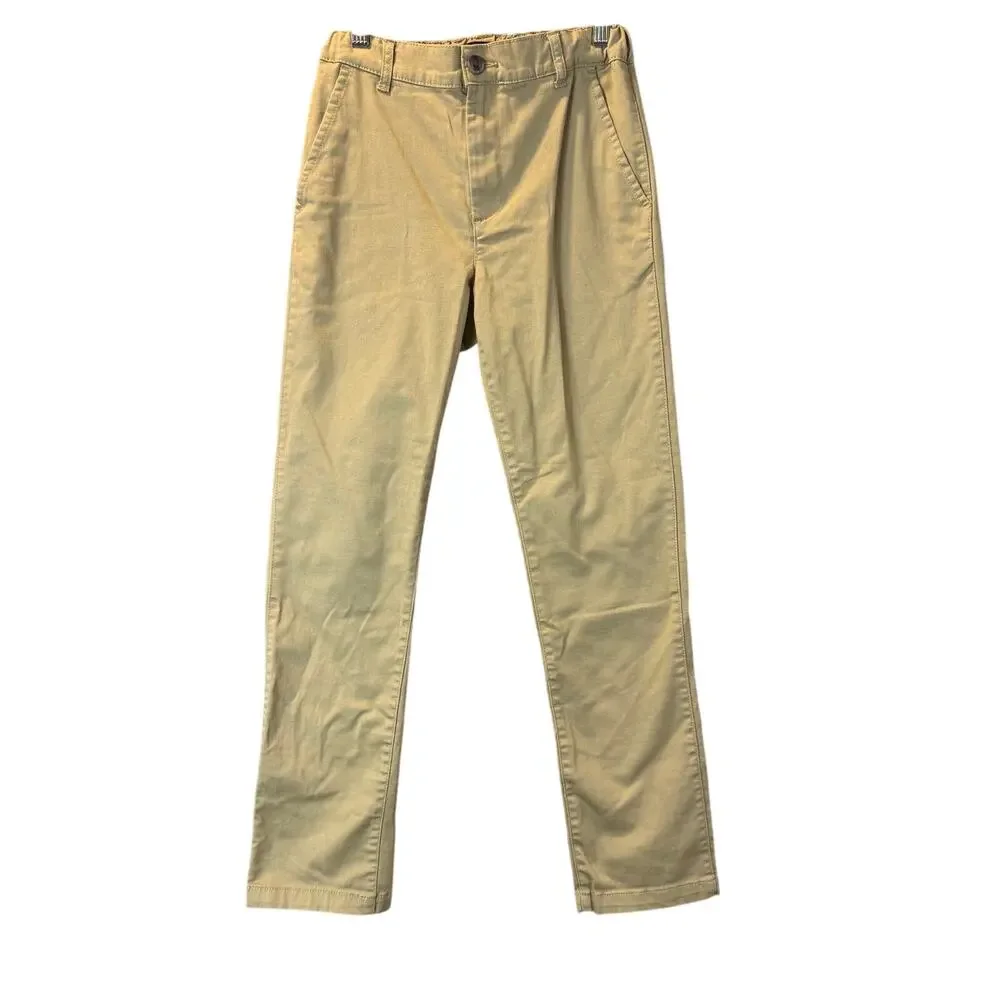Children's Place Boys Khaki Chino Pants Flat Front School Uniform 12